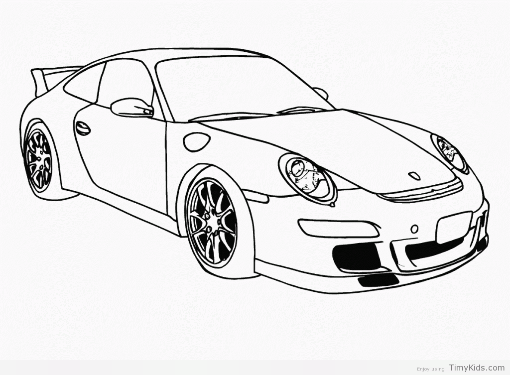 1024x753 Coloring Page Car Timykids