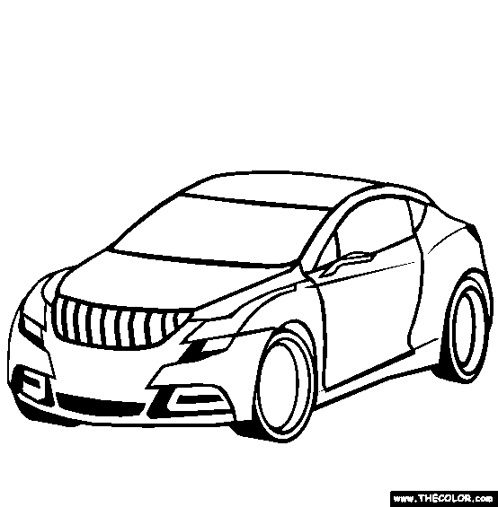 554x565 Supercars And Prototype Cars Online Coloring Pages Page 1