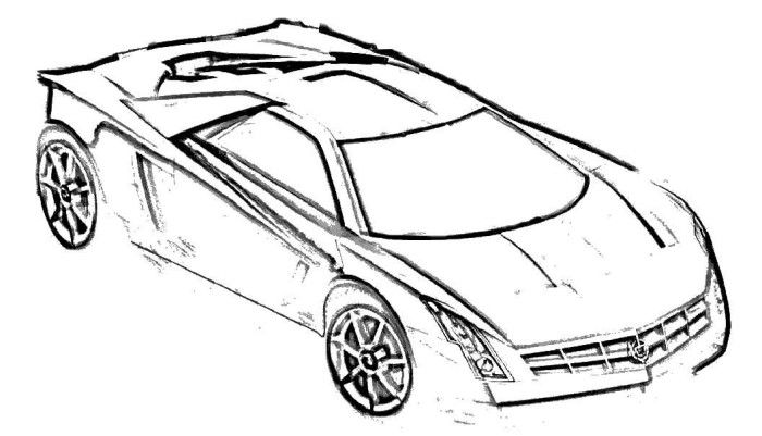 Supercars Drawing at GetDrawings | Free download