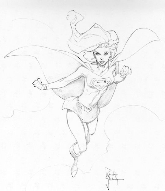 Supergirl Drawing