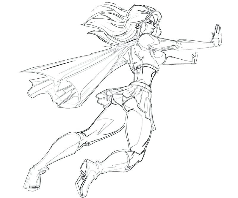 800x667 Supergirl Coloring Pages 76 Together With Pics Of Superhero