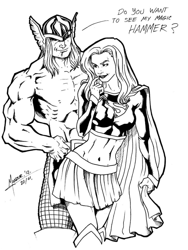775x1031 Cav Supergirl (@rd1027) Vs Ultimate Thor (Mrdevil)