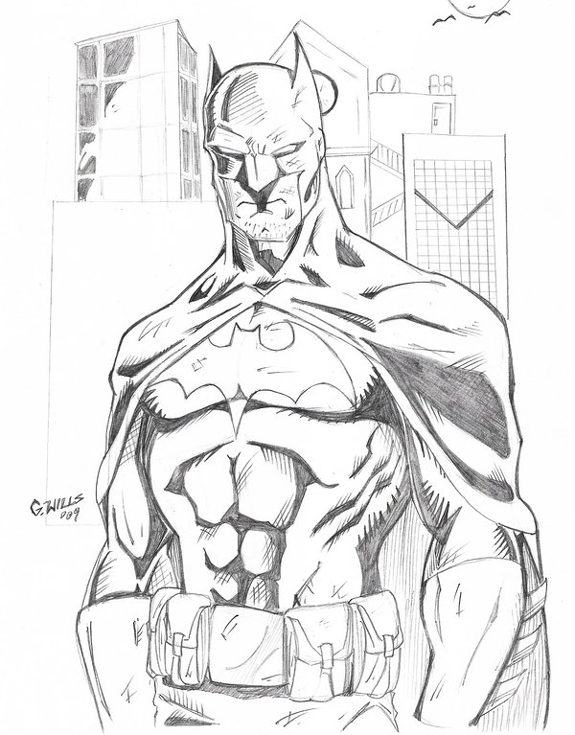 575x735 Gallery Cool Superhero Sketches,