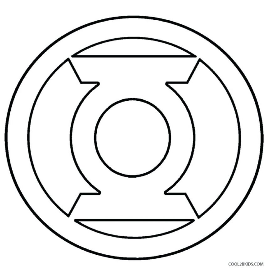 863x863 Printable Green Lantern Coloring Pages For Kids Throughout