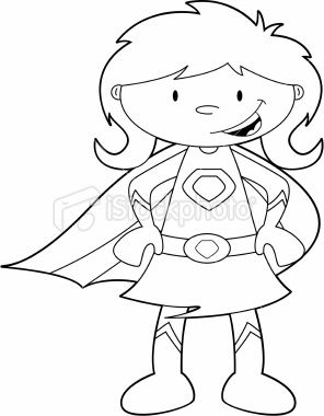 296x380 Superhero Girl Coloring Pages