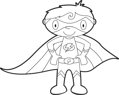 Superhero Outline Drawing at GetDrawings | Free download