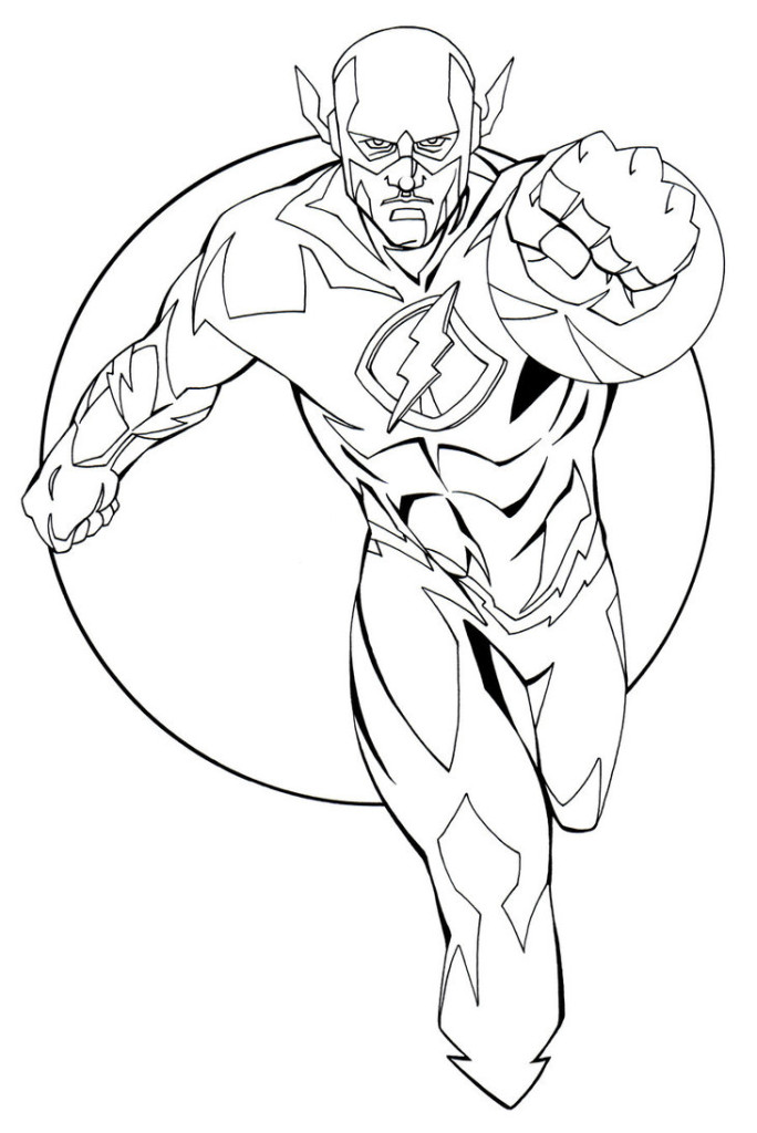 684x1024 The Flash Coloring Pages