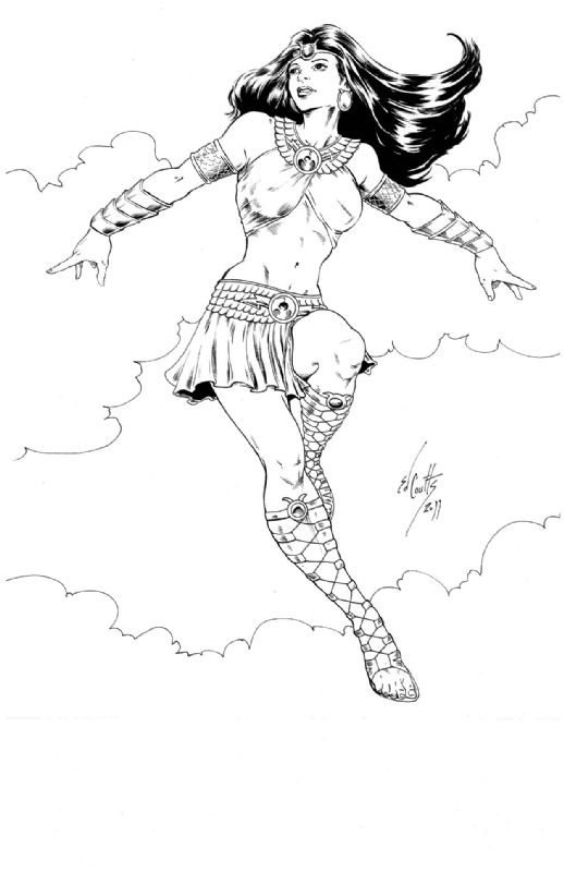 518x800 Oh, Mighty Isis! Ed Coutts Comic Art Coloring Stuff