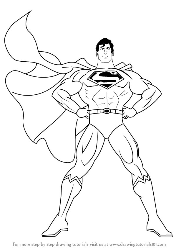598x844 How To Draw Superman Video