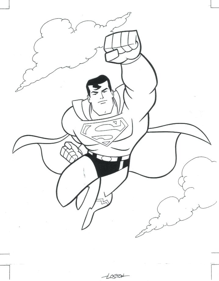 718x923 Superman Coloring Pages Free Superman Coloring Pages Together