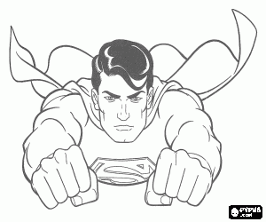 300x250 Superman Coloring Pages Printable Games