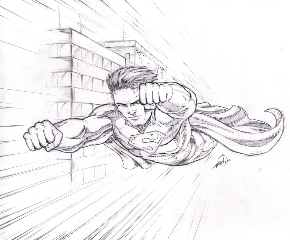 983x812 Superman Sketch By Robert A. Marzullo By Robertmarzullo