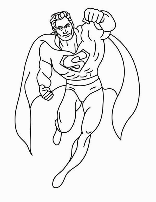 600x777 Colours Drawing Wallpaper Superman Derwing Colour Drawing Hd