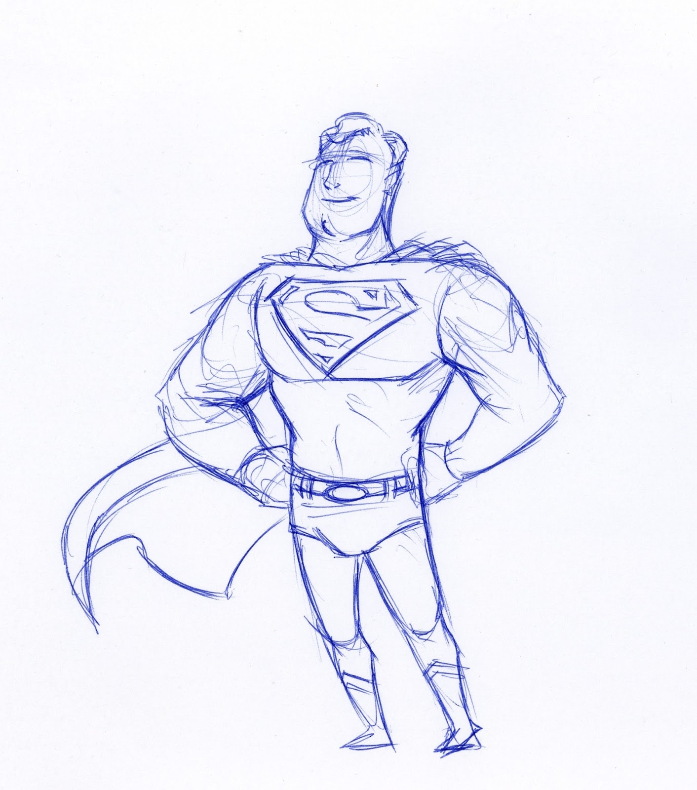 1412x1600 Easy Superman Drawings
