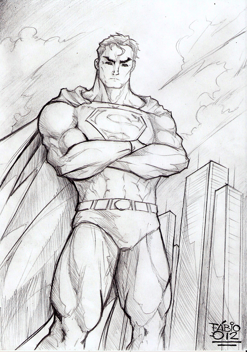 800x1138 Superman Pencil Art By Fabiometalcore