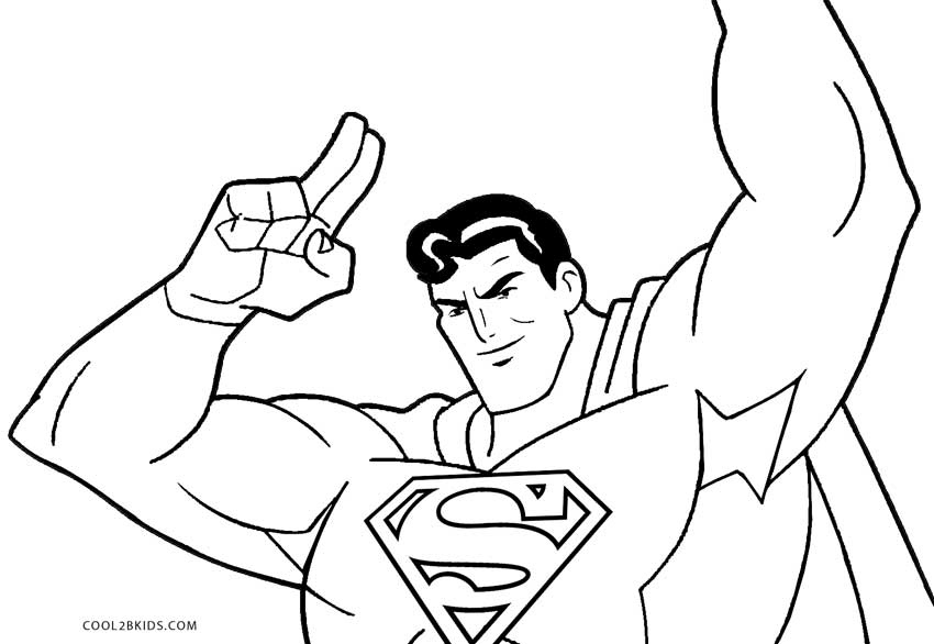 850x586 Free Printable Superman Coloring Pages For Kids Cool2bkids