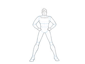 300x225 Superman Drawing Proces Godbless