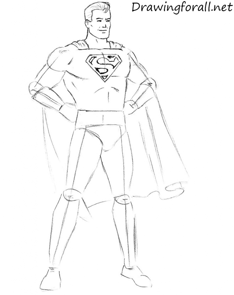 811x1024 How Do You Draw Superman