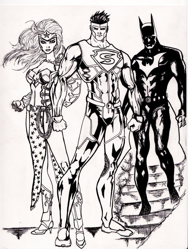 776x1029 Drawings Of Wonder Woman And Batman Easy