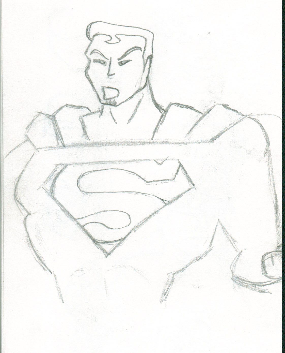 1122x1388 Drawn Superman Body