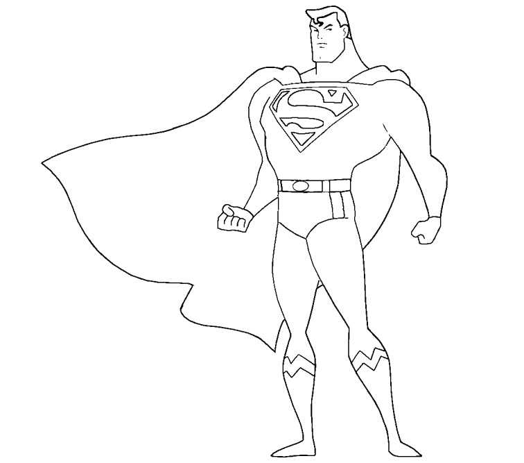 756x667 Superman Coloring Pages