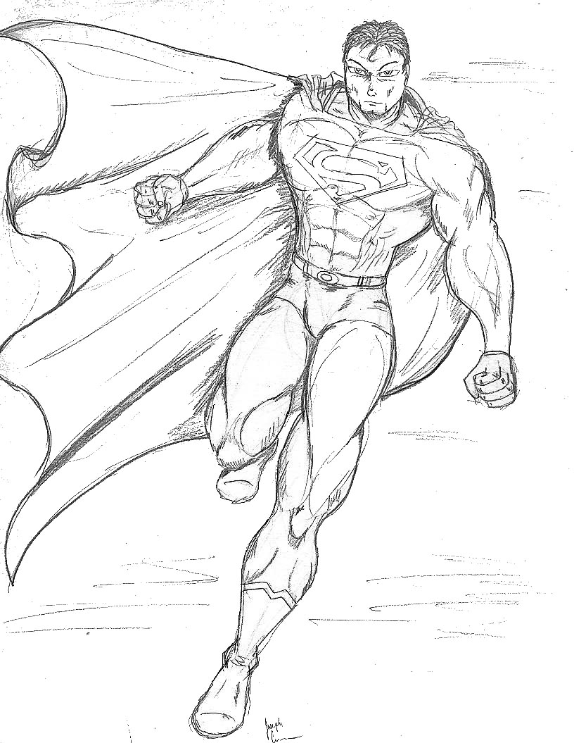 816x1055 Superman Drawing In Pencil Superman Drawings In Pencil Easy Top