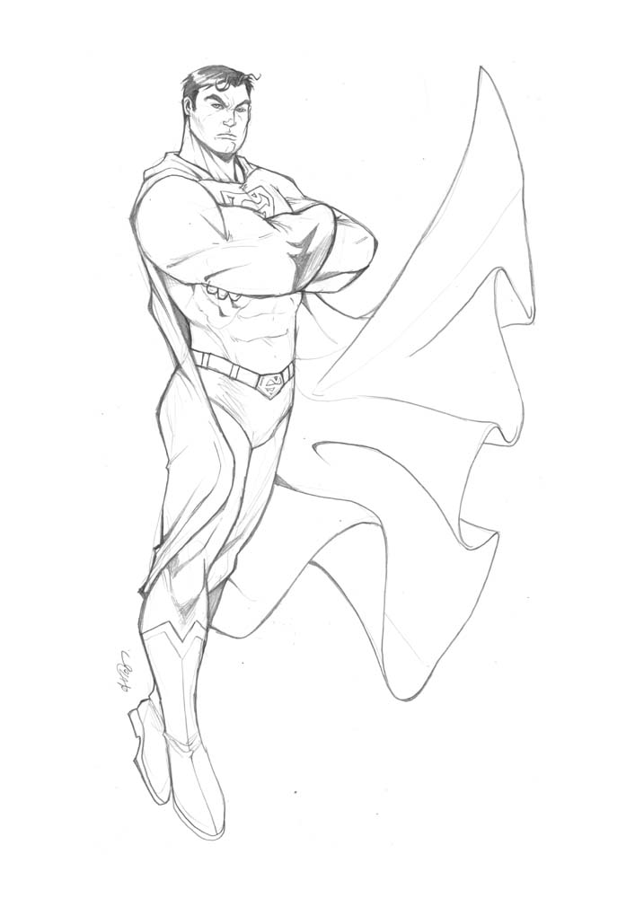 707x1000 Superman Sketch By Deemonproductions