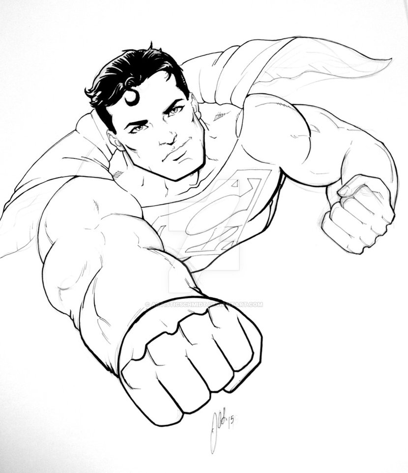 830x962 Superman Sketch 2015 By Artisticschmidt