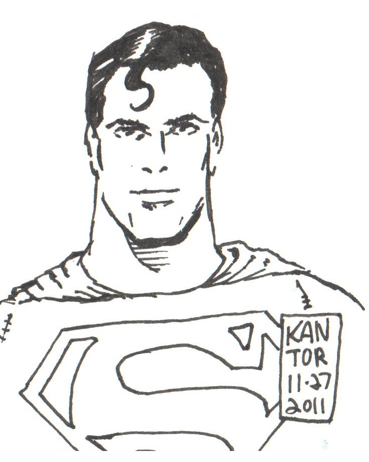 737x922 Superman Sketch Card By Eddievanshatner