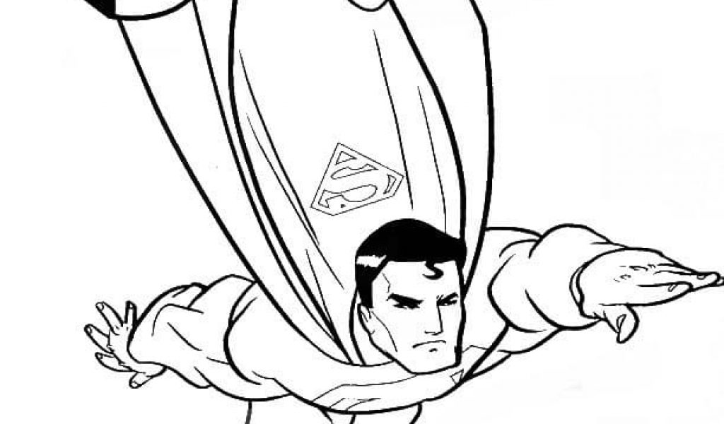 1024x600 Superman Coloring Pages Printable Timykids