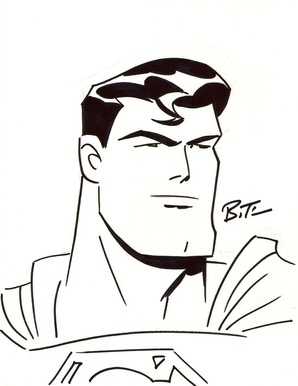 Superman Face Drawing at GetDrawings | Free download