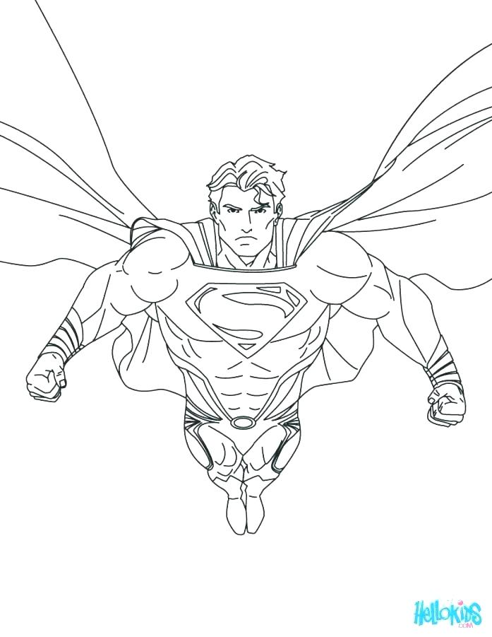697x901 Printable Superman Coloring Pages Superman Coloring Pages To Print