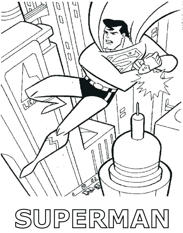 612x780 Superman Coloring Pages Superman Coloring Sheets Free Printable