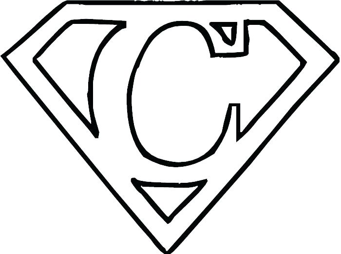 700x521 Superman Symbol Coloring Pages