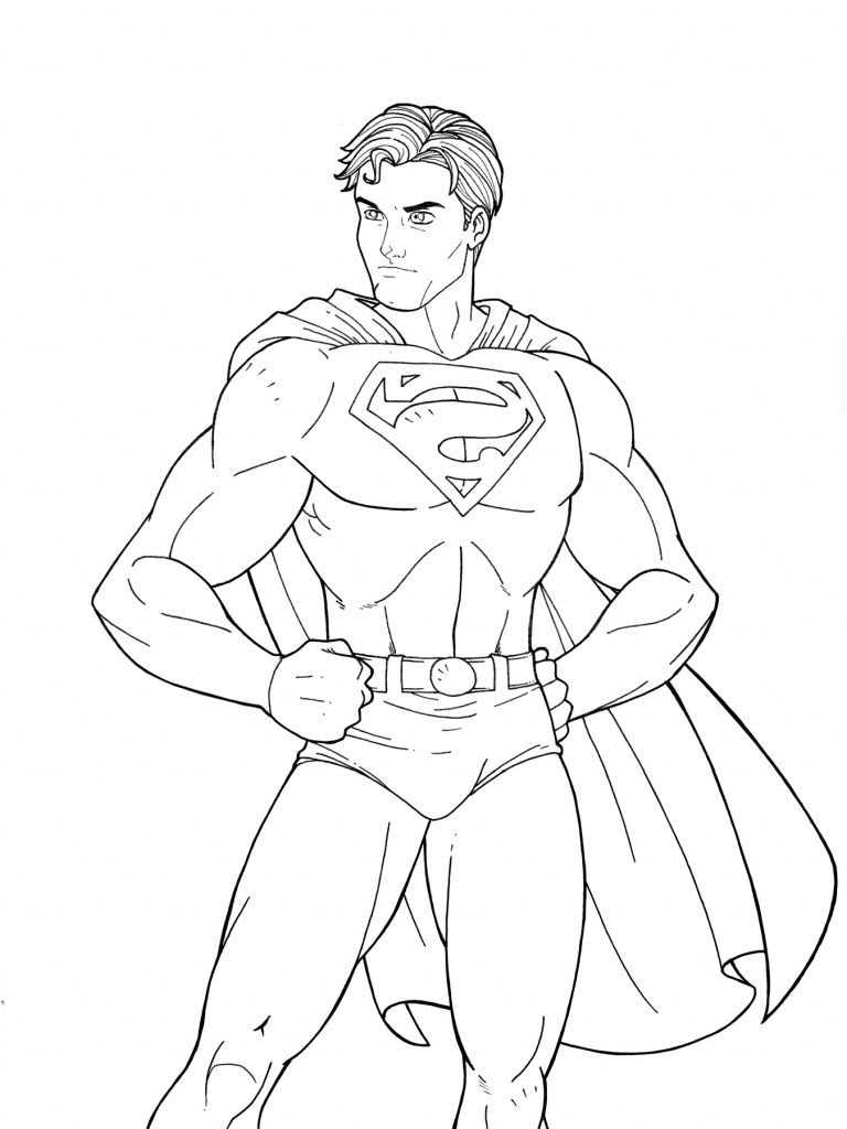 Superman Outline Drawing at GetDrawings | Free download