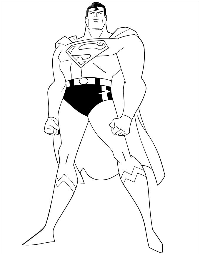 680x867 Superhero Coloring Pages