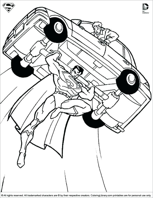 612x792 Superman Logo Coloring Pages Emblem Free Murs