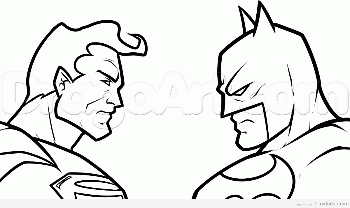 1200x715 Batman Vs Superman Coloring Pages Timykids