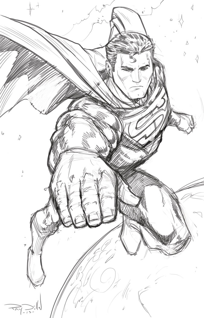 675x1050 Superman Drawing Coloring Pages