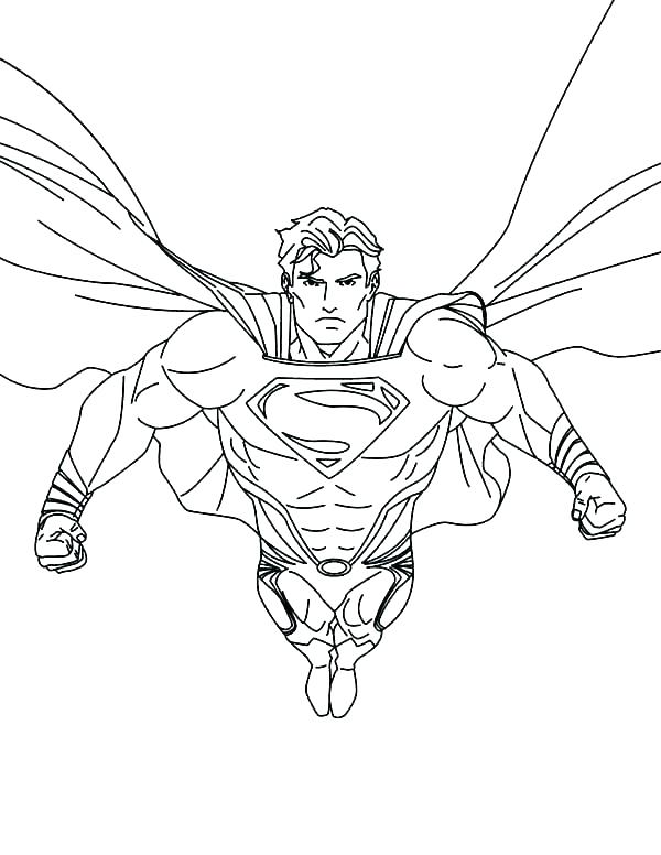 600x776 Ideal Superman Coloring Pages Print Kids Pictures To Colour Free