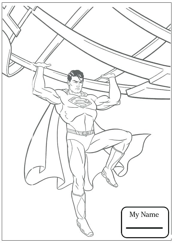 578x810 Coloring Pages Superman Index L On Superhero Coloring Sheet