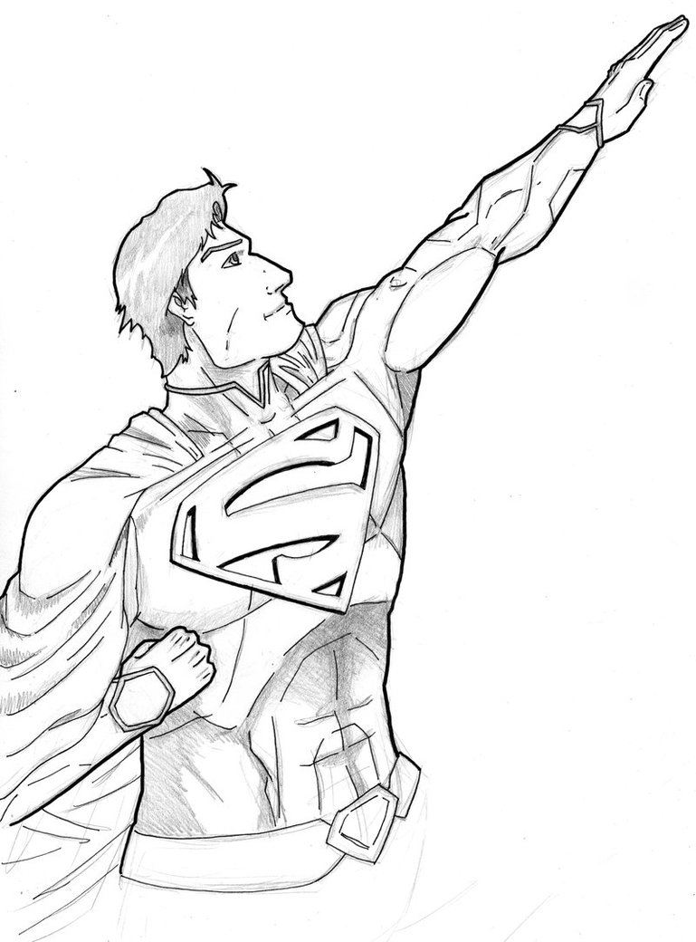 769x1040 New 52 Superman Sketch By Stark Liverbird