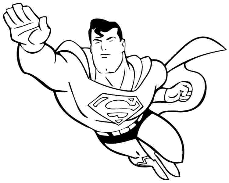 751x600 Simple Ideas Superman Coloring Page Free Printable Pages For Kids