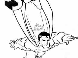 259x195 Superman Coloring Pages
