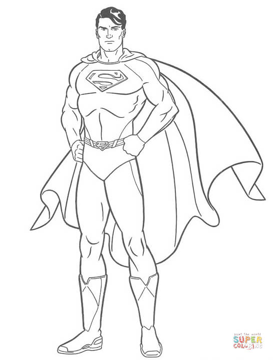 545x718 Superman Coloring Page Free Printable Coloring Pages