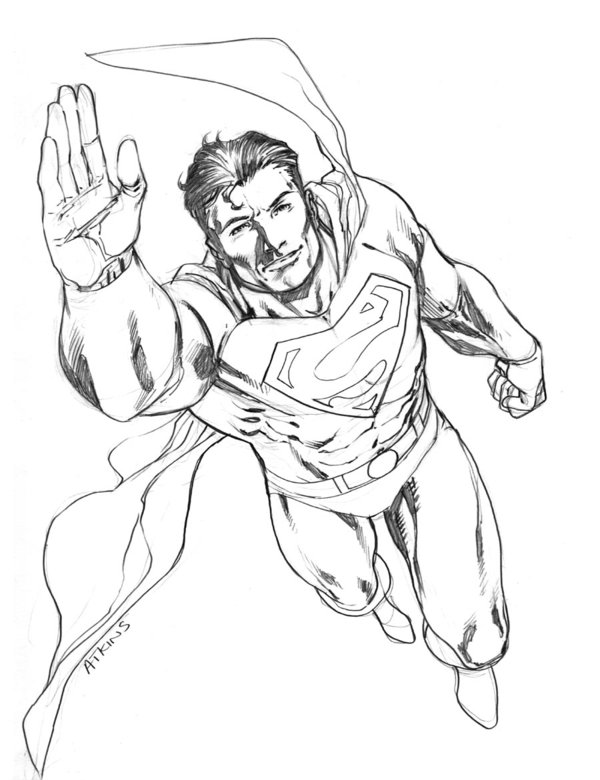 600x780 Superman Sketch By Robertatkins