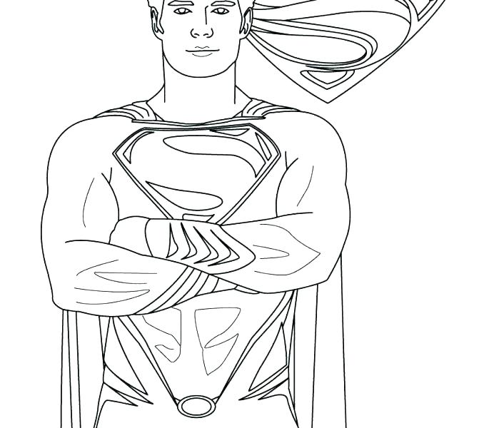 678x600 Superman Color Page Extraordinary Coloring Pages For Your Online