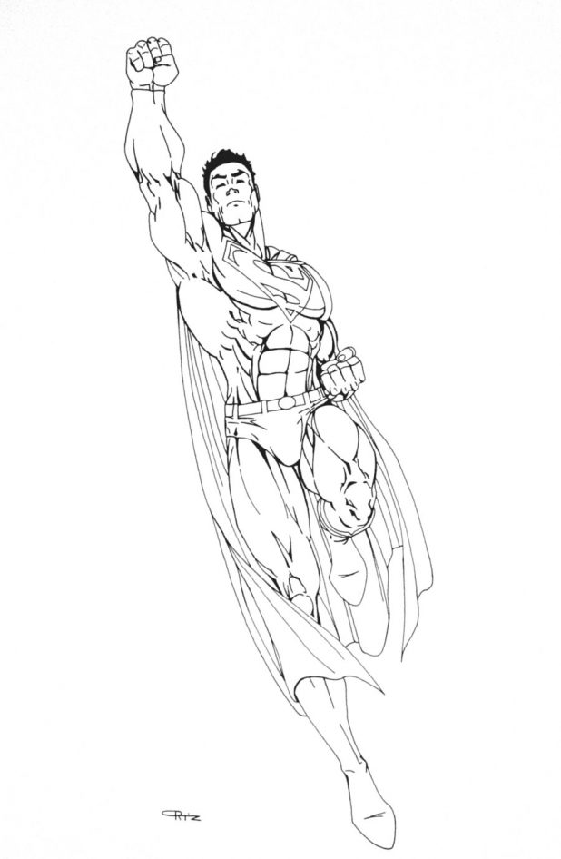 618x946 Adult How To Draw Superman How To Draw Superman Sign. How To Draw