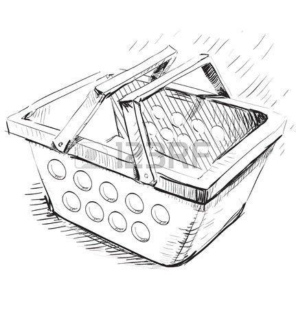 431x450 Supermarket Food Basket Royalty Free Cliparts, Vectors, And Stock