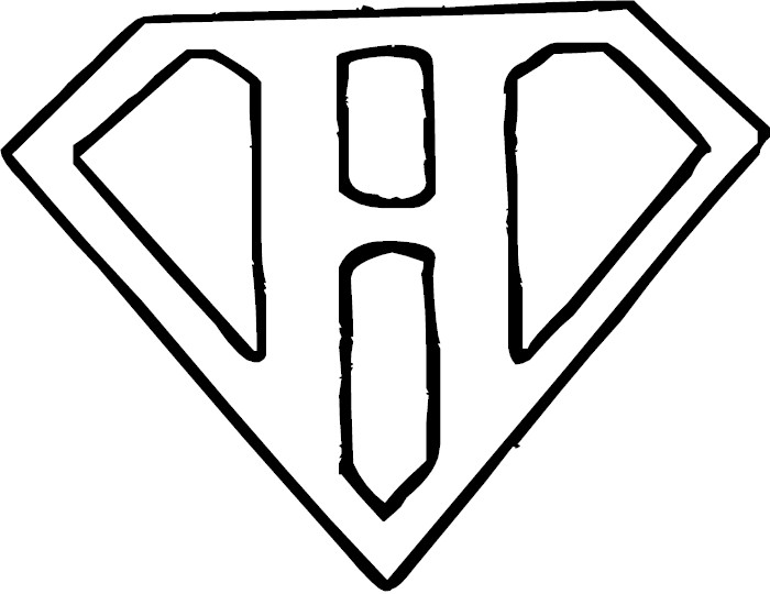 700x540 Superman Alphabet Coloring Pages